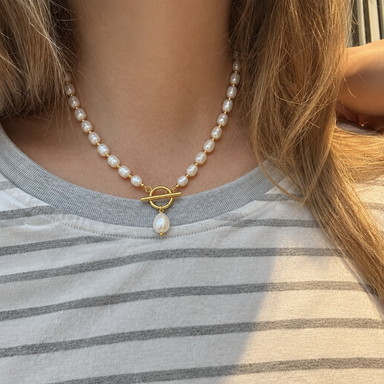 Classic Pearl Drop Necklace