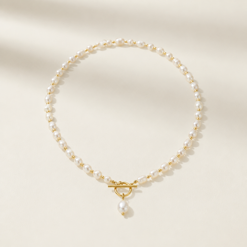 Classic Pearl Drop Necklace