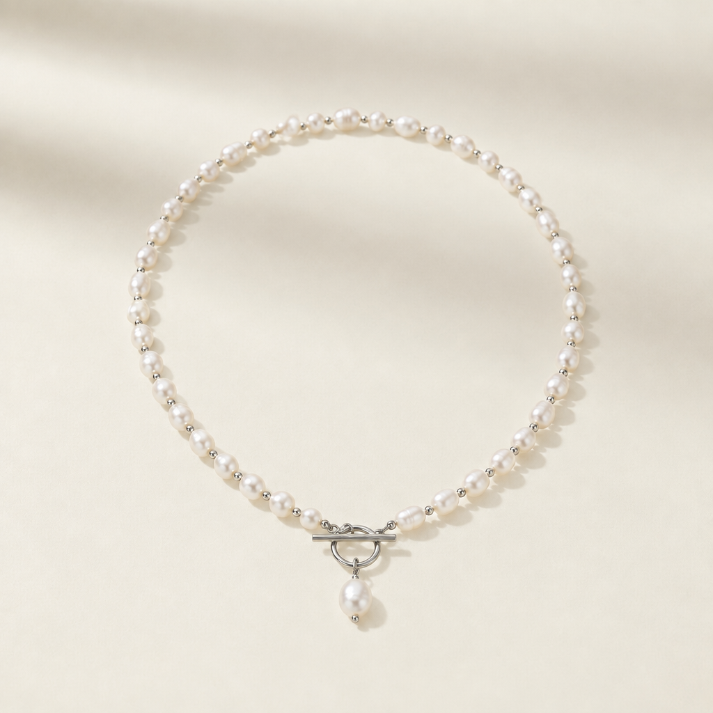 Classic Pearl Drop Necklace