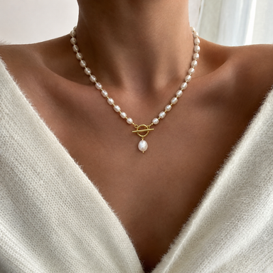 Classic Pearl Drop Necklace