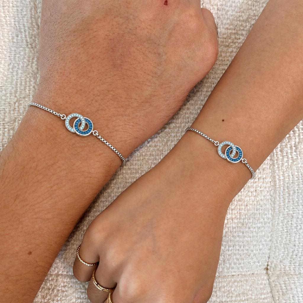 Always Connected Linked Circles Bracelet