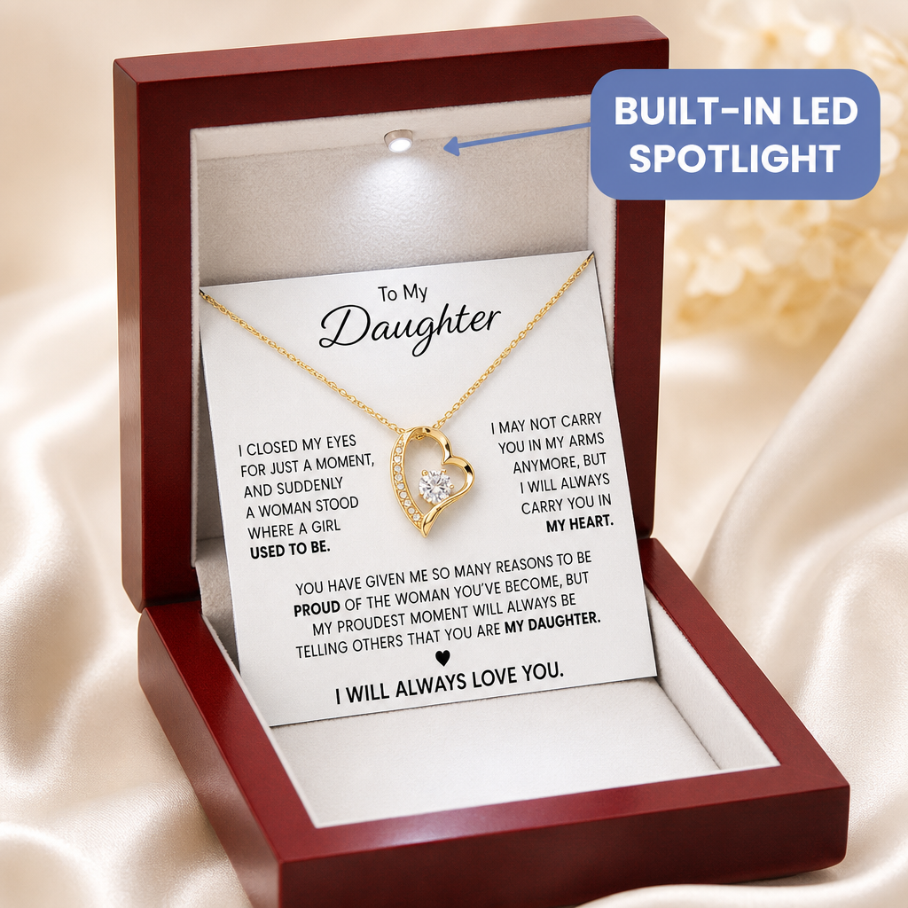 To My Daughter - “Always In My Heart” Necklace