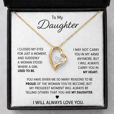 To My Daughter - “Always In My Heart” Necklace